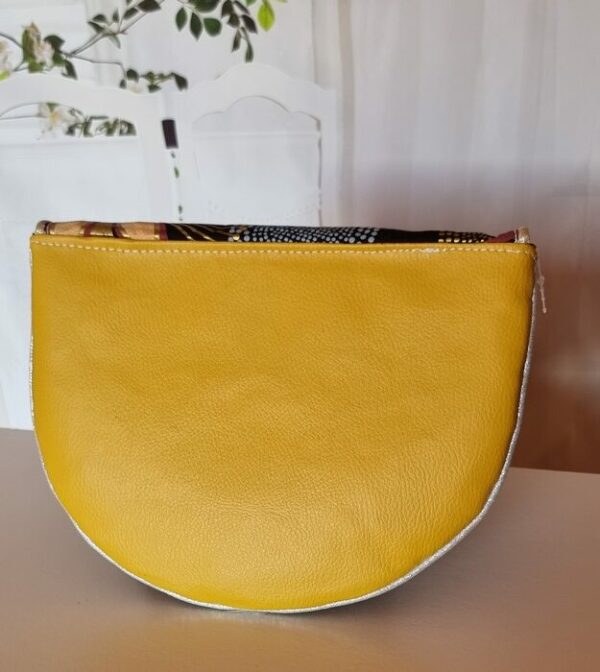 Pochette femme demi lune DIANE jaune – Image 3